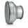 L&uuml;ftungsrohr Reduzierung symetrsich  DN 125 auf 100 mm mit Dichtung kurz, verzinkt